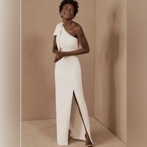 ML Monique Lhuillier x BHLDN Lionel One Shoulder Dress- size 10 never worn